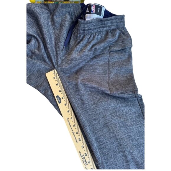 Adidas Gray & Navy NBA Mens Sweatpants Size L Polyester - Picture 10 of 12